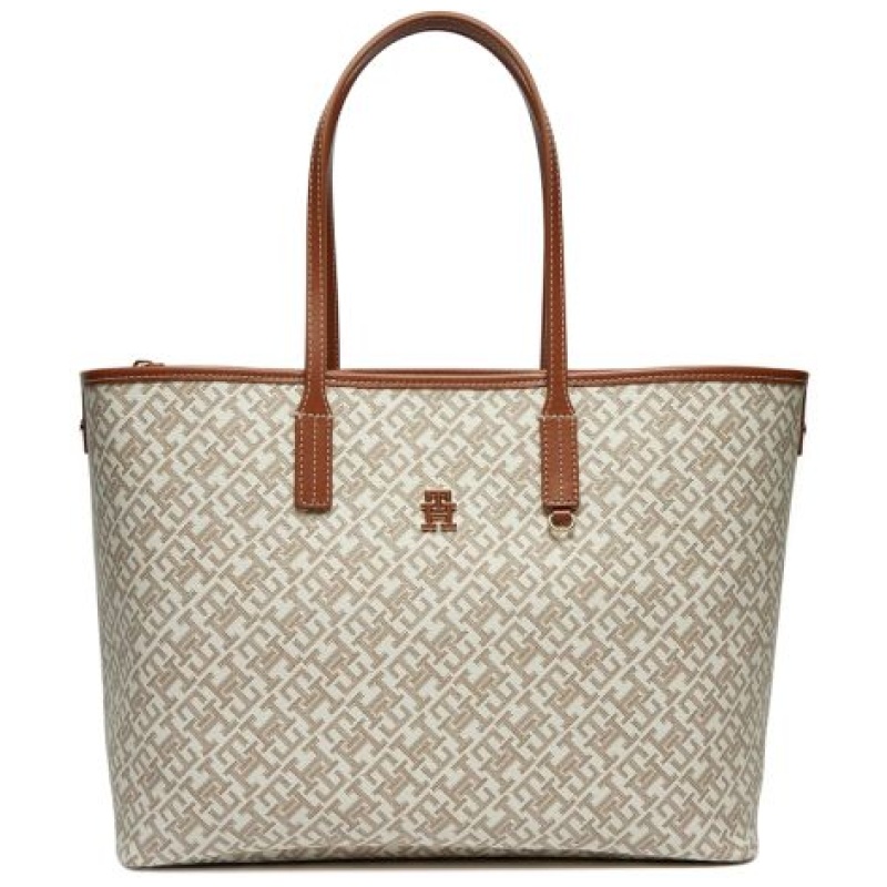 TOMMY HILFIGER Monoplay leather tote